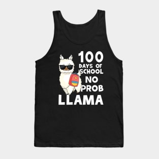 NO-PROBLLAMA 100 Days Of School 2023 Tank Top